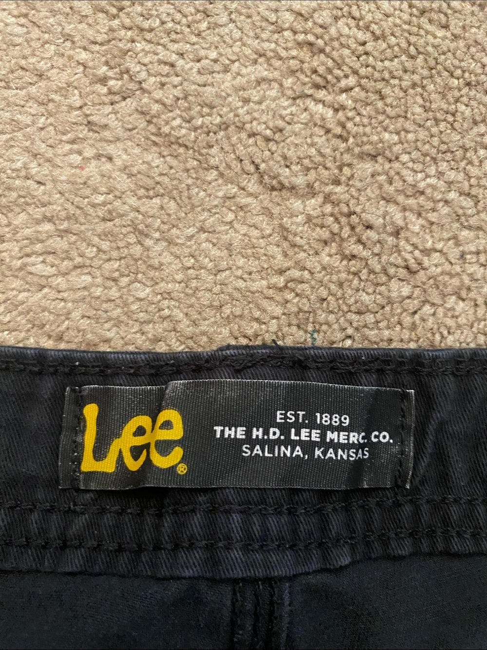 Lee Black Cargo Shorts